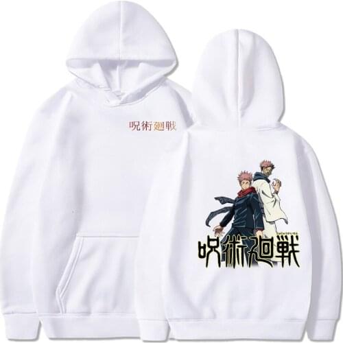 Jujutsu Kaisen Hooded Top Women Sweatshirt Long-sleeved Man Autumn Casual Hooded Streetwear