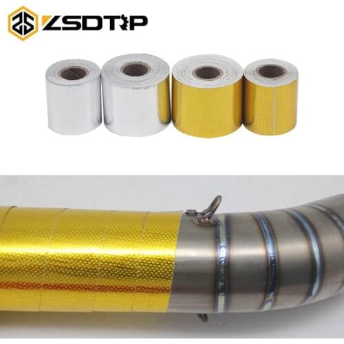 ZSDTRP Fire-retardant Fiberglass Belt Automobile Motorcycle Refit Thermal Insulation Band Exhaust Heat Wrap Roll Heat Shield Tap