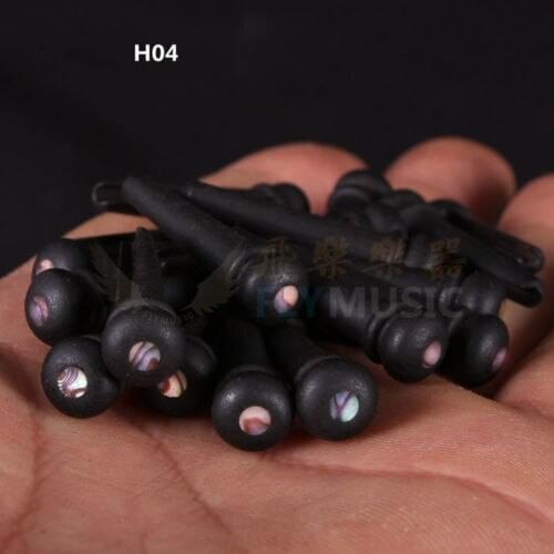 10sets of (60pcs)ebony+Abalone inlay Acoustic Guitar Pressure string column H-04