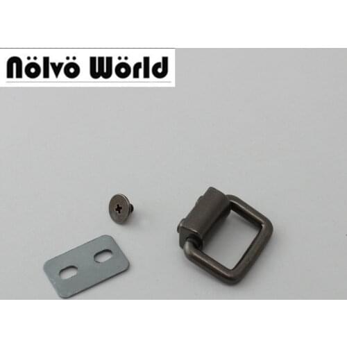 100Pcs/lot old silver Nickel Belt Stopper End Stopper Rope stopper Bag Accessory supplier Hanger Connectors bag 50pcs