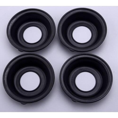 4Pcs Black Rubber Motorcycles Rubber Carburetor Plunger Diaphragm Membrane Kits Fit For Yamaha XJ 550 1984