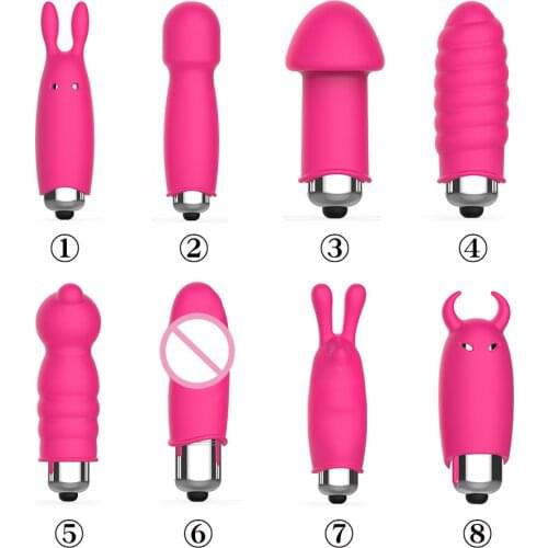 8 Style Powerful Mini Bullet Dildo Vibrators G-spot Clitoris Stimulator Sex Products AV Stick Anal Sex Toy for Women Masturbator
