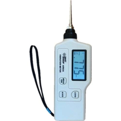 AR63A Digital Vibration Testers Vibrograph Vibrometer AR-63A Vibration Meter Analyzer w/Acceleration Velocity Displacement
