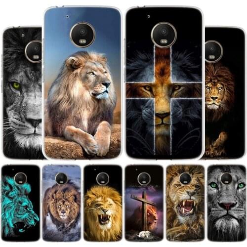 Lion Alpha Male Cub Phone Case For Motorola Moto G8 G7 G6 G5S G5 G4 E6 E5 E4 Plus Play Power One Action X4 Cover Coque
