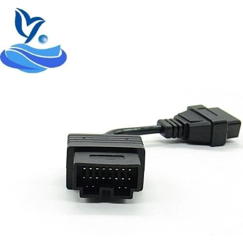 For KIA sportage Diagnostic Cable OBD 20 pin to OBD 2 16pin Car Diagnostics Adapter 20 pin for KIA 20pin OBD2 Car Connector