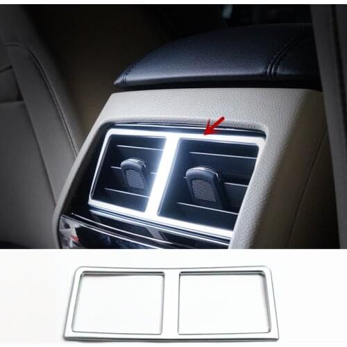 For Ford Edge 2015 2016 2017 ABS Plastic Car Back Rear Air Condition outlet Vent frame Cover Trim sticker Car styling 1pcs