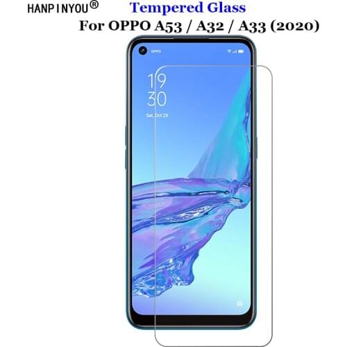 For OPPO A53 A53s A33 A32 2020 A54 5G 6.5" Clear Tempered Glass 9H 2.5D Premium Screen Protector Protection Film