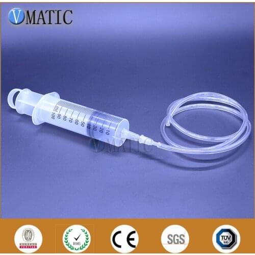Free Shipping Liquid Dispenser Large Big Giant 100ml 100cc Syringe Big Mouth + PVC Tube Glue Dispensing Syringe
