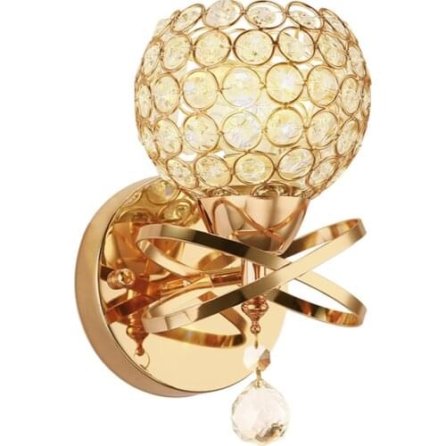 E27 Modern Creative Crystal Wall Light Living Room Corridor Balcony Lamp 220V Wall Sconce Crystal Light For Home Ligting