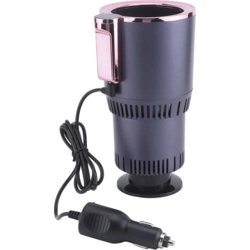 Cooler Warmer Cup Holder 2-in-1 Cooling & Heating Car Cup Universal Intelligent Aluminum for Home Trip Auto