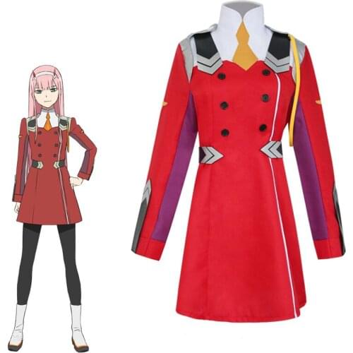 Hot! Japanese Anime DARLING in the FRANXX Cosplay Zero Two Cosplay Women Cosplay Costume Halloween Fancy Dresses