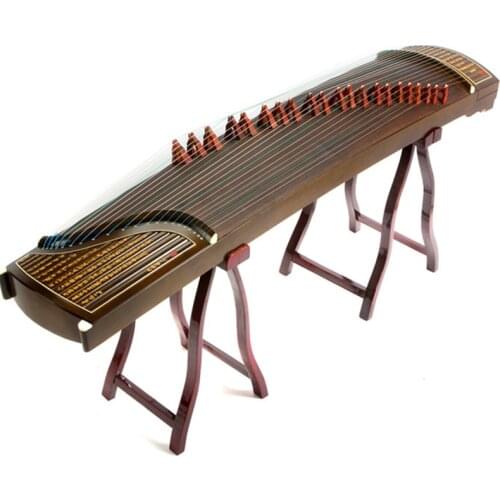 Nanmu Solid Wood Professional Performance China Guzheng Music Bamboo Slip Master Zither 21 Strings With Full Accessories