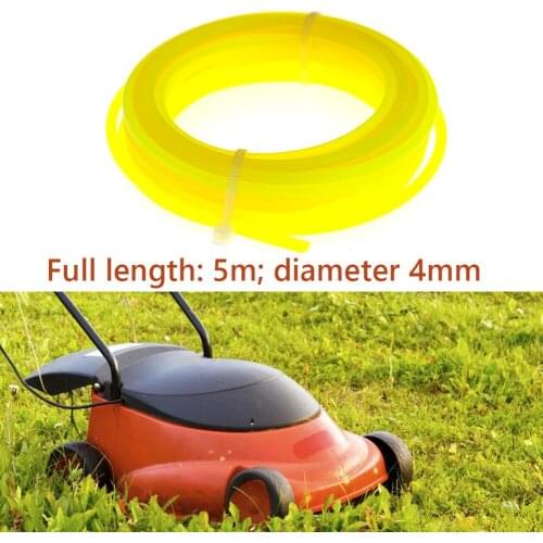 Nylon Strimmer Line 0.16 inch x 16 Foot Garden String Trimmer Line Yellow