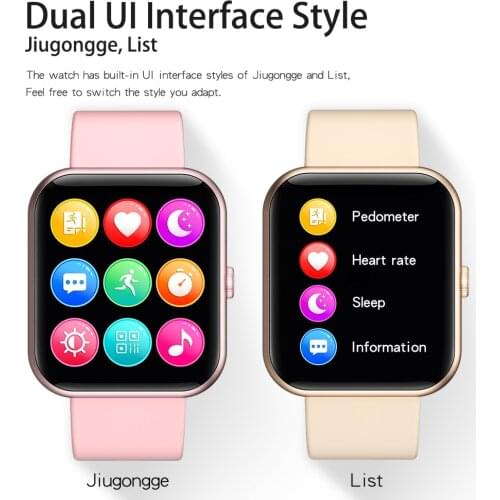 NEW 2021 Fashion Smart Watch 1.7 inch Ideapro i8 Fitness Heart RateWomen P8 for Xiaomi Sports For iOS Android phone Game Mode