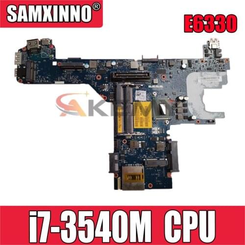 Original Laptop motherboard For DELL Latitude E6330 i7-3540M Mainboard CN-0JCD99 0JCD99 LA-7741P SR0X8 DDR3