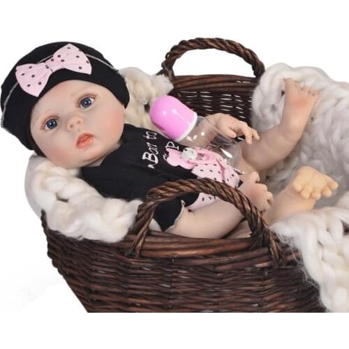 Reborn baby dolls 23"57cm Bebes reborn complete silicone reborn baby girl dolls play house toy fake baby doll reborn gift