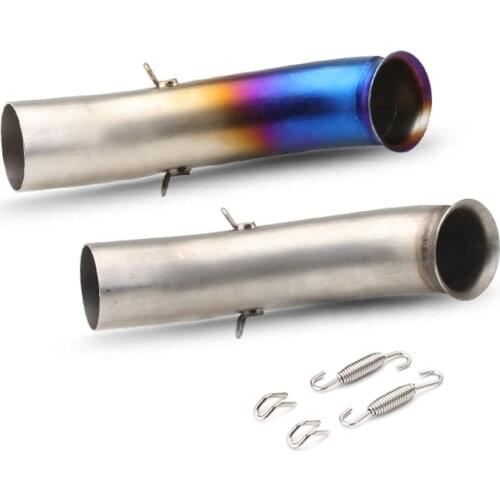 Motorcycle Exhaust Middle Pipe Connection Link Pipe 51mm Muffler Slip On For Duke 390 KTM250 KTM 390