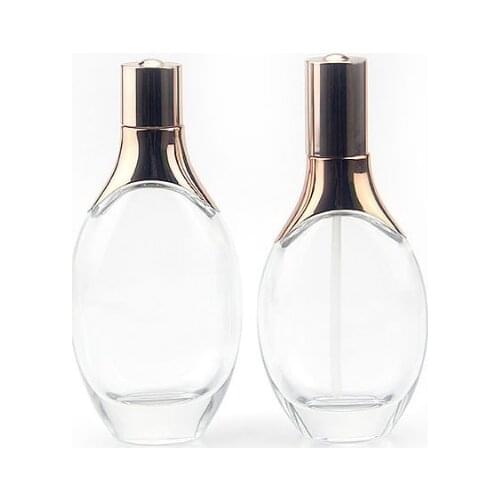 50ml glass lotion bottles with lotion pump empty cosmetic bottle Essence liquid Skin Care Empty cosmetic container