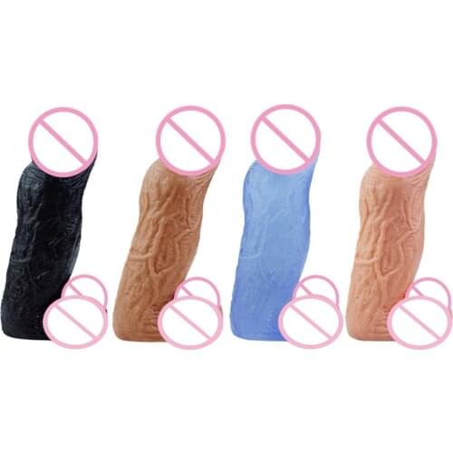 Super Thick 3.15 inch Dildo Realistic Huge Anal Strap on Penis Giant Dick with Suction Cup Sex Toys for Women Men Masturbator