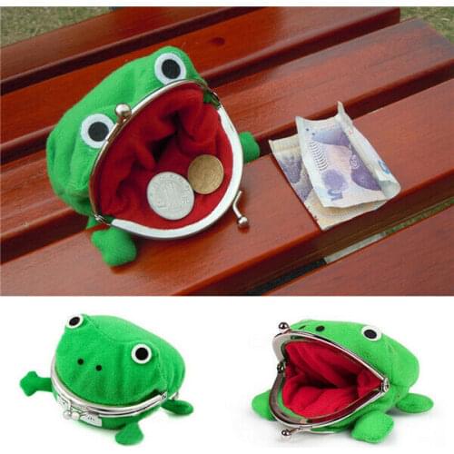 1PC Frog Coin Purse Pouch Soft Furry Plush Purse Coin Purses High Quality Fashion Hot Selling