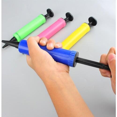 1 PCS Balloon pump Mini Plastic Hand Held Ball Party Balloon Inflator Air Pump Portable Useful Balloon Decoration Tools