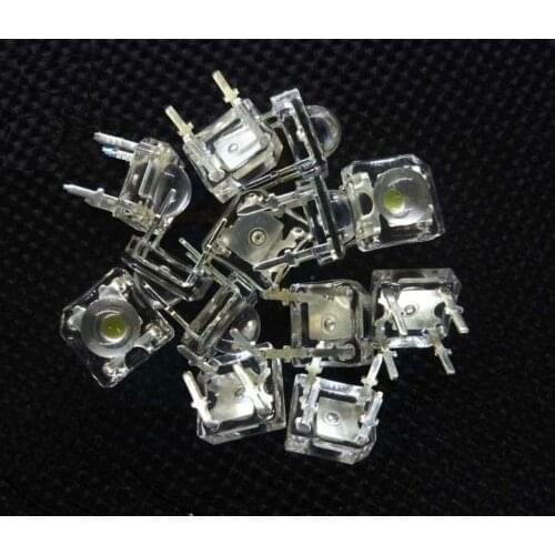 10PCS 5mm F5 Piranha LED White Super Bright Light Emitting Diode Round Head