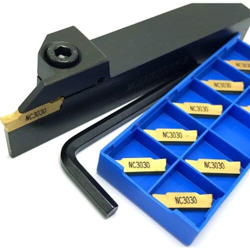 MGEHR2020-3 MGEHR1010-3 MGEHR1212-3 MGEHR1616-3 MGEHR2525-3 Lathe tool holder + slotted tool 10PCS MGMN300 cutting tools
