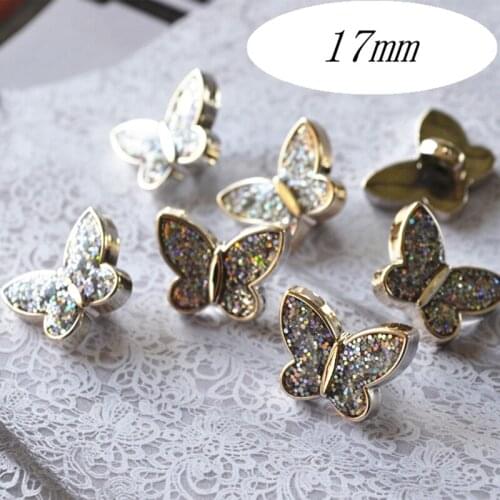 10pcs/lot Fashion shirt Butterfly 17mm buttons For Clothing shank button for Chiffon shirt,sewing button,garment accessories