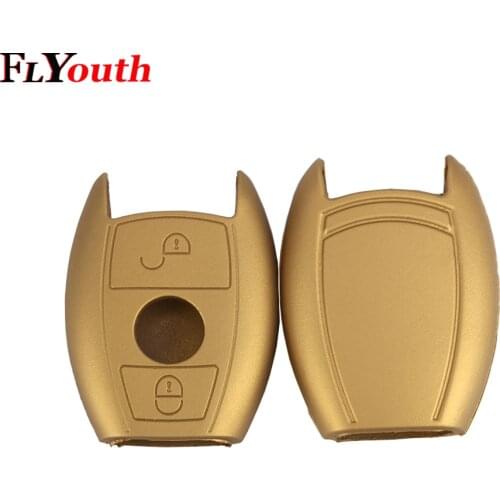 2 Buttons For Mercedes Benz A Classe A180 A200 A260 C E S CLK Key Shell Cover Fob Key Protect Bag Silicone Key Case for Car