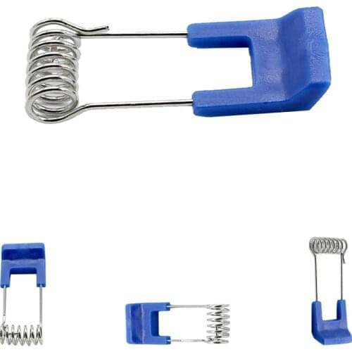 50pcs blue plastic rubber flexible stainless steel suspension torsion spring bracket in LED lighting