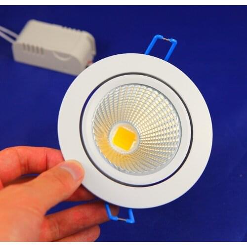 Promotions ! 20W/25W/30W COB LED Downlight Dimmable LED Indoor recessed down lamps AC85-265V Natural White Warm white