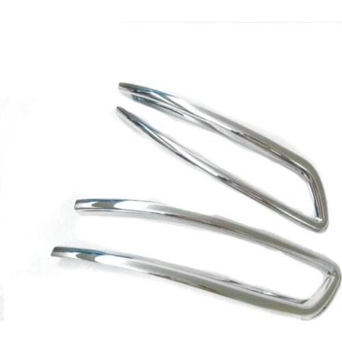 Car Styling For Skoda kodiaq 2016 2017 2018 ABS Chrome Auto Back Rear Fog Light Lamp Cover Trim Tail Foglights Frame 2pcs/set