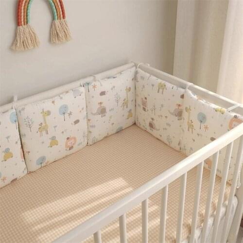Baby Bumpers Newborn 6 Pcs/Set Baby Bed Bumper Cotton Baby Cot Protecor Pillows Infant Crib Fence Bed Cushion Kid Room Decor