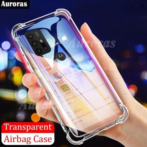 Auroras For Motorola G30 Case Official Original Shockproof Clear Phone Cover For Moto G10 Airbag Case G20