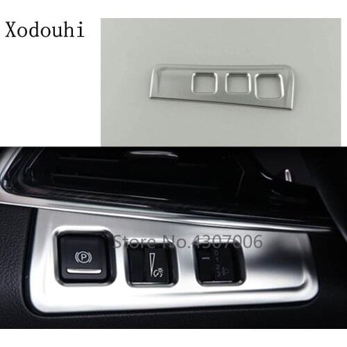 Car Detector Styling Cover Front Fog Light Switch Button Inner Trim Frame Lamp Panel 1pcs For Cadillac XT5 2017 2018 2019 2020