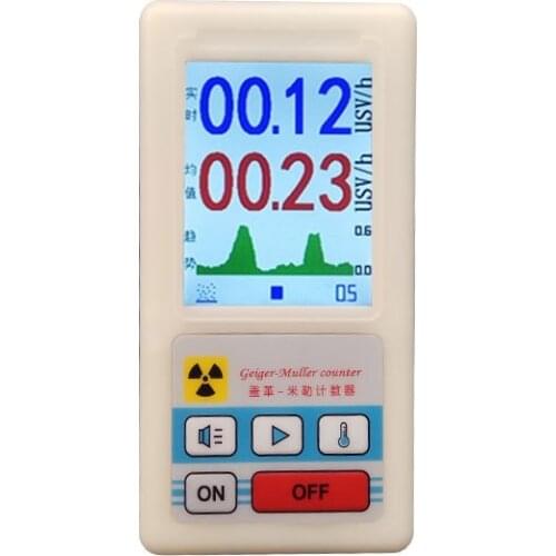 Radioactivity Detector Nuclear Radiation Detector X-ray Beta Gamma Detector Color Display Screen Geiger Counter Tester Tool