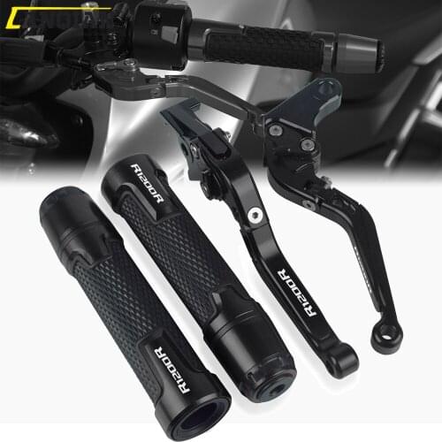 For BMW R1200R 2006-2018 Adventure LC Motorcycle Accessories CNC Aluminum Brake Clutch Levers Handlebar Hand Grips ends R1200 R