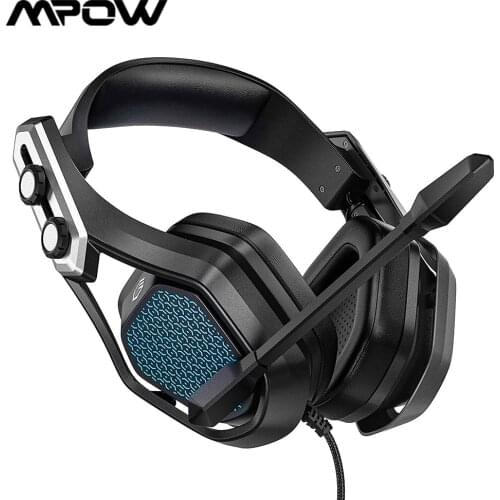 Mpow Iron SE Gaming Headset with Crystal 3D Surround Sound for PS5 PS4 Xbox One PC Mac Laptop Gaming Headphone with Microphone