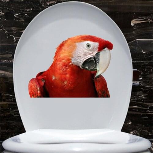Cute animals dogs cats birds 3D Wall Sticker Bathroom Toilet Kids Room Decoration Wall Decals Sticker Refrigerator wall decor