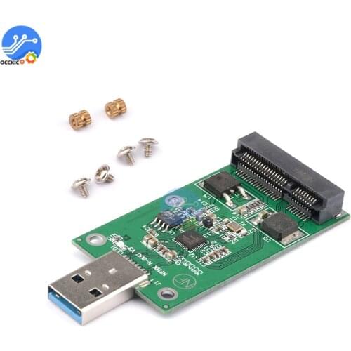 Mini USB 3.0 to PCIE mSATA External SSD PCBA Conveter Adapter Card mSATA SSD to USB 3.0 Adapter MSATA TO USB 3.0 PC Accessories