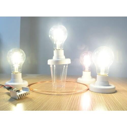 24V Launch 80mm Long-distance Wireless Charging Module Wireless Power Supply Lamp Wireless Power Transmission Lamp Holder XKT801