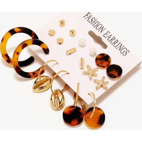 Acrylic earrings set gold statement earrings for women drop earrings jewelry earrings dangle earrings stud earrings