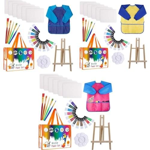 Paint Set for Kids - 27 Pieces Kids Paint Sets, Painting Supplies for Drawing, Kids Art Canvas Painting