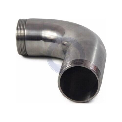 2.5inch 75mm stainless steel elbow connection with MF filter for air ring blower vacuum pump