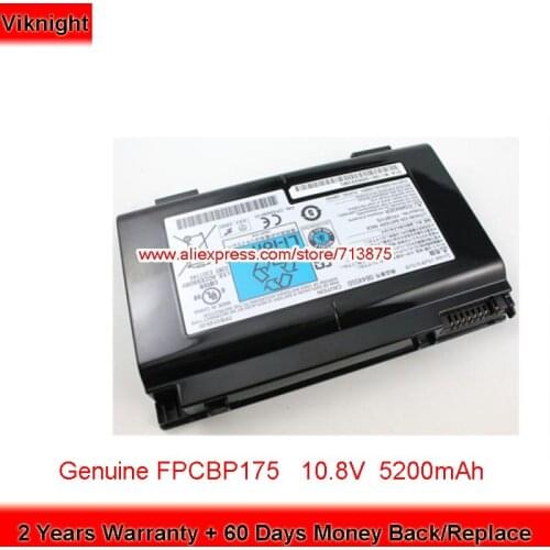 Genuine 10.8V 5200mAh FPCBP175 FPCBP176 Battery for Fujitsu LIFEBOOK A1220 E780 E8410 A6210 N7010 FPCBP176AP FPCBP198