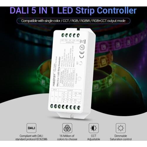 New Mlight DALI 5 IN 1 LED strip controller DP1 brightness dimming panel DP2 color temperature dimming panel DP3 RGB + CCT dimmi