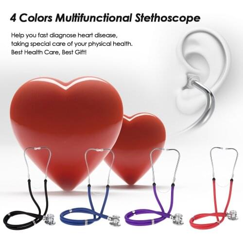 Portable Dual Head Stethoscope Cardiology Stethoscope Professional Heart Stethoscope Nurse Student Equipment Health Care Device