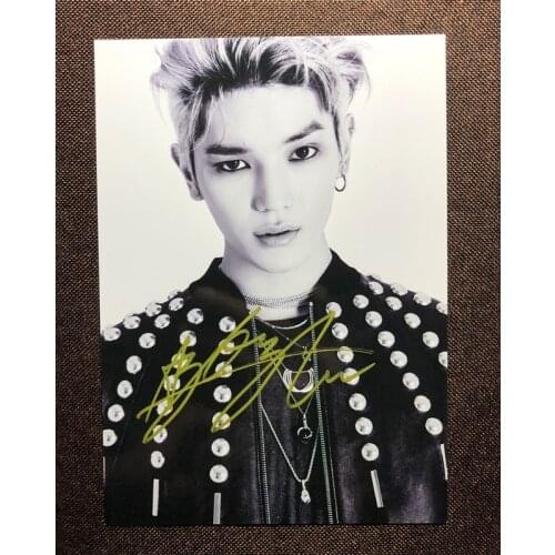 Hand signed SuperM Taeyong autographed photo NCT 127 5*7 092019N7