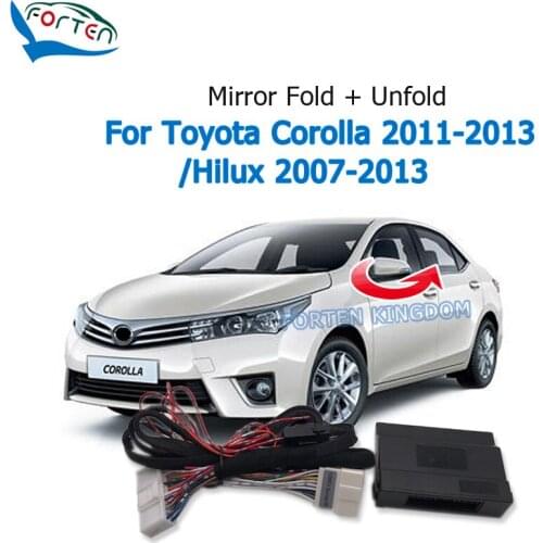 Forten Kingdom Car Side Rear Mirror Folding Module For Toyota Corolla 2011-2013 / Hilux 2007-2013 Rear View Mirror fold unfold