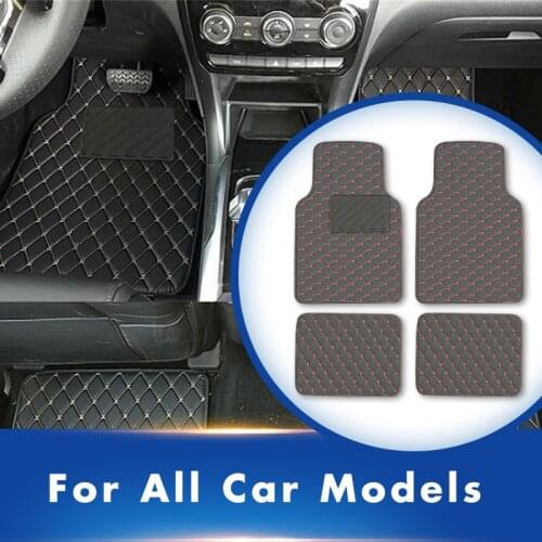 Universal Car Floor Mats Suitable For 99% All models Auto Accessories Waterproof Carpets Interior Pedals Foot Pads Styling